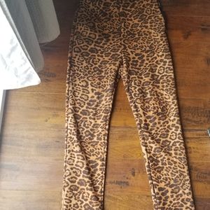 Cheetah print leggings